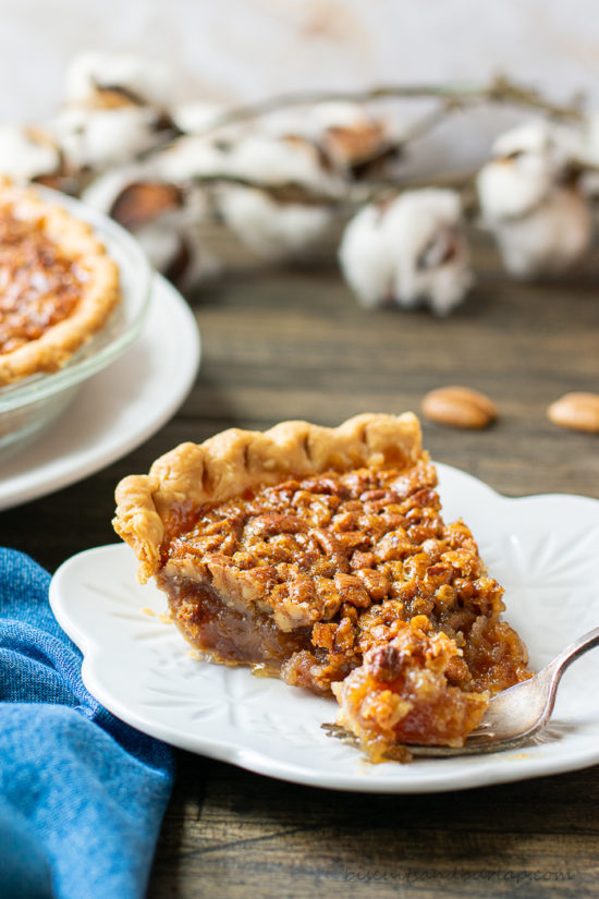 slice of pie with bite on fork