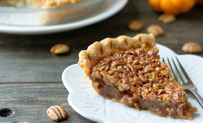 slice of pie with fork