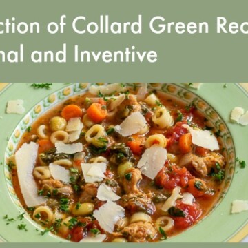 collard green soup with graphics