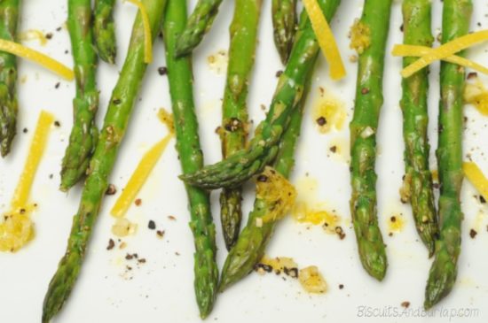 Roasted Asparagus with Lemon and Garlic