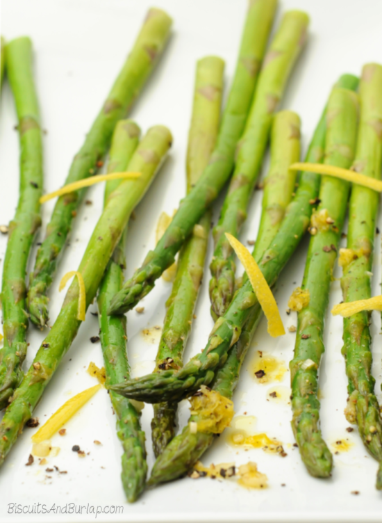 Roasted Asparagus with Lemon and Garlic