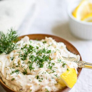 bowl of smoked fish dip