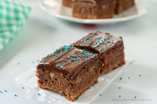 brownies with blue sprinkles