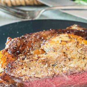 steak on plate
