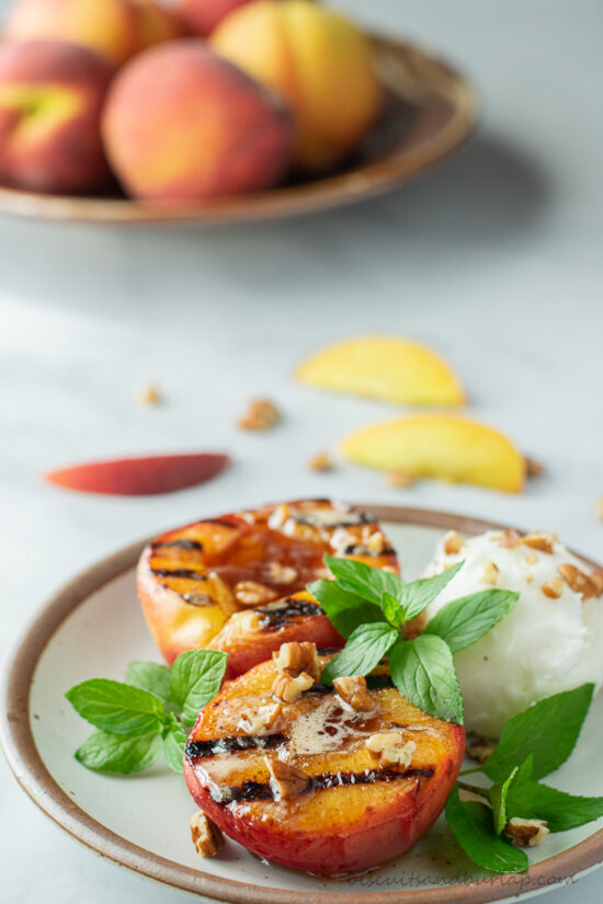 grilled peach haves