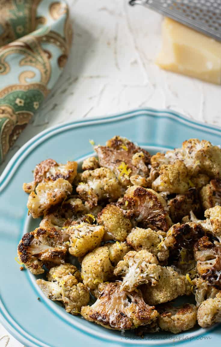 Garlic Parmesan Roasted Cauliflower