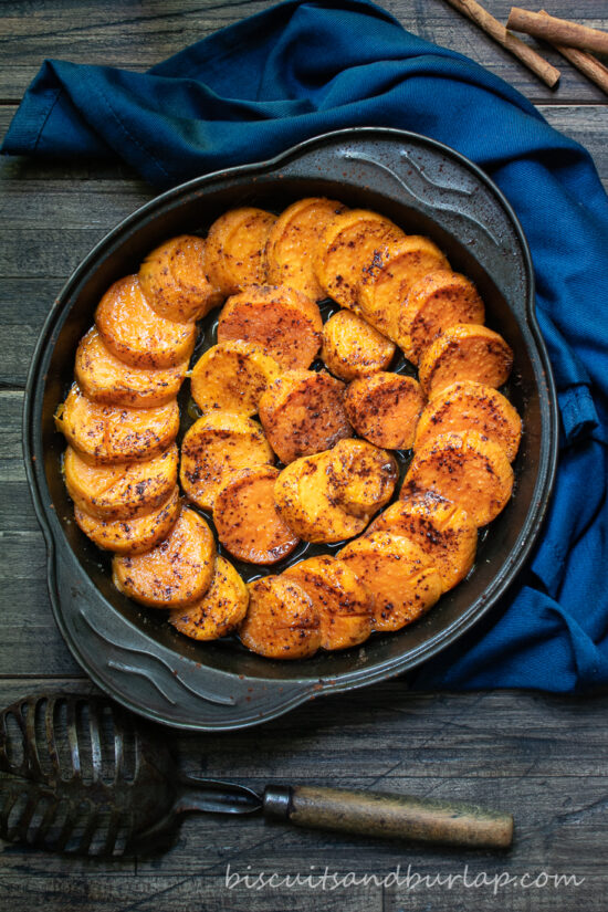 pan of sweet potatoes