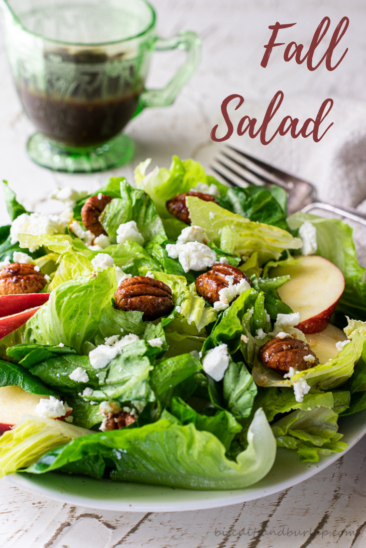 Apple Cider Vinaigrette on Fall Salad
