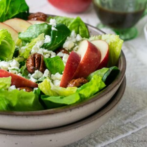 fall apple salad with cider vinaigrette