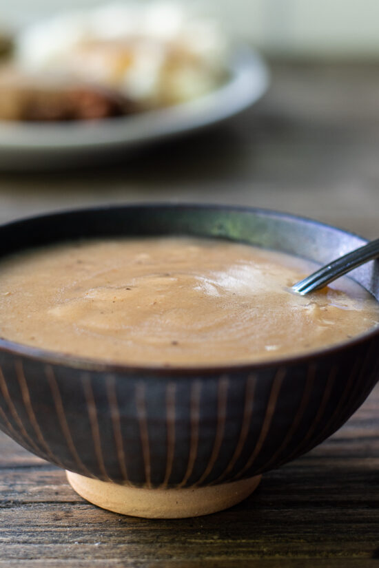 gravy in bowl