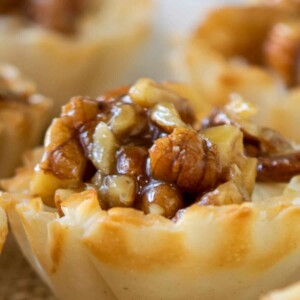 pecan pie tartlet.