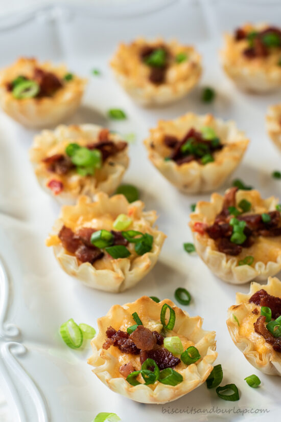 line of pimento cheese appetizers