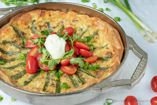 tex-mex dutch baby with toppings