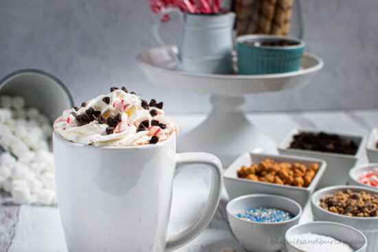 homemade hot chocolate bar