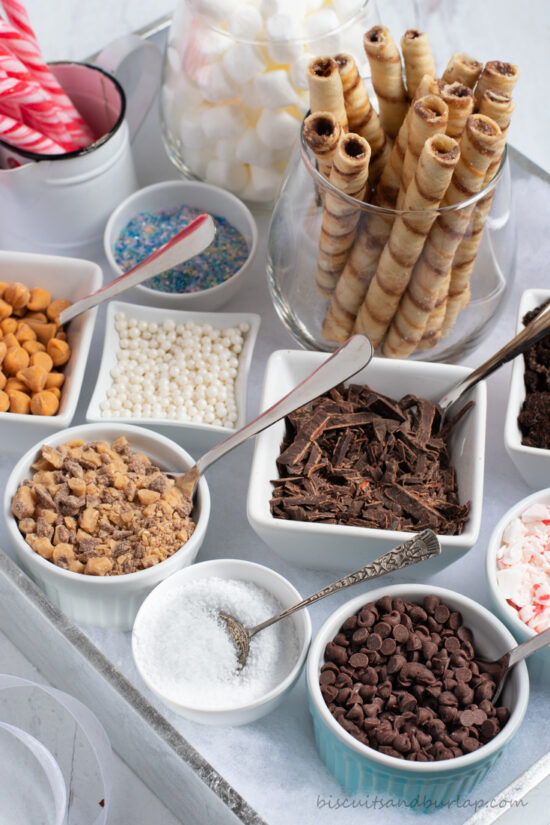 homemade hot chocolate bar