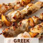 air fryer greek chicken skewers