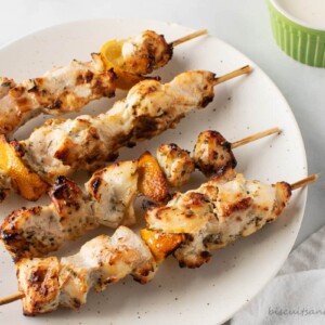 air fryer greek chicken skewers