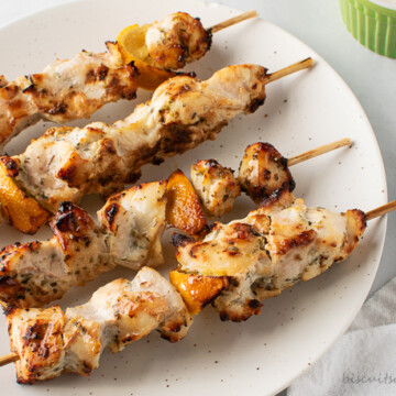 air fryer greek chicken skewers
