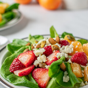clementine salad with strawberries.