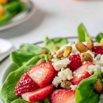 clementine salad with strawberries.
