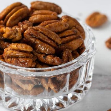 bowl of spiced pecans