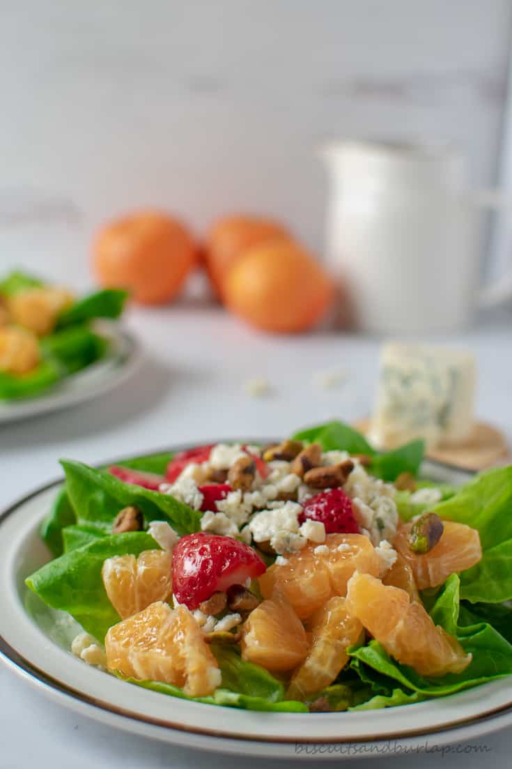 salad with clementines & strawberries