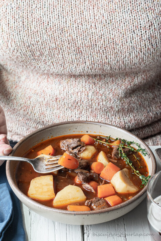 Guinness Beef Stew Recipe - Biscuits & Burlap