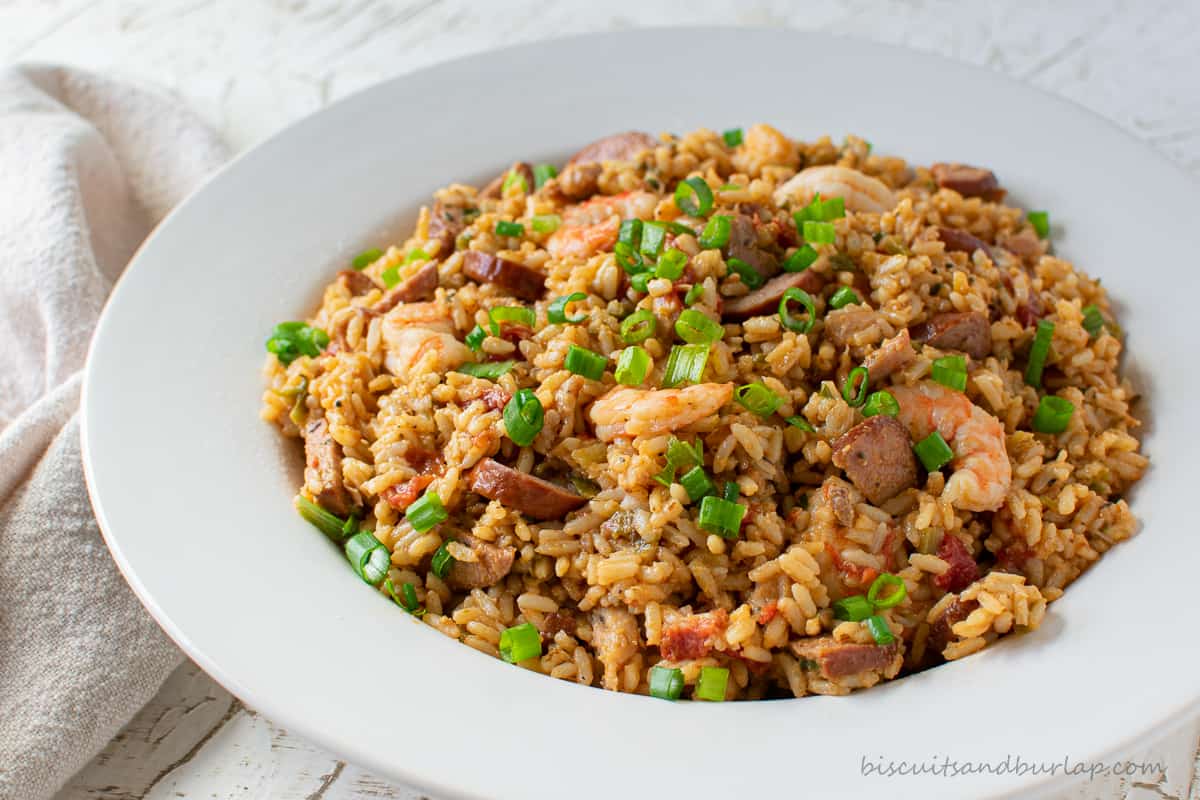 Best Jambalaya Recipe Ever (Video) Biscuits & Burlap