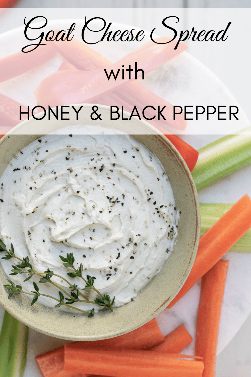 Goat Cheese with Honey & Black Pepper