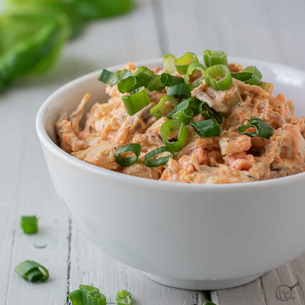 bowl of buffalo chicken salad.