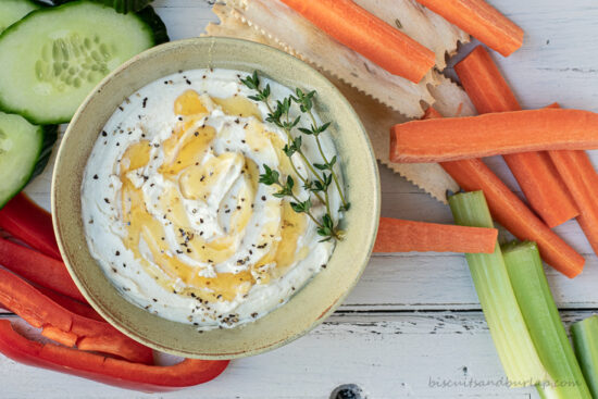 goat cheese with honey, lemon, and black pepper