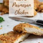 Keto parmesan crusted chicken