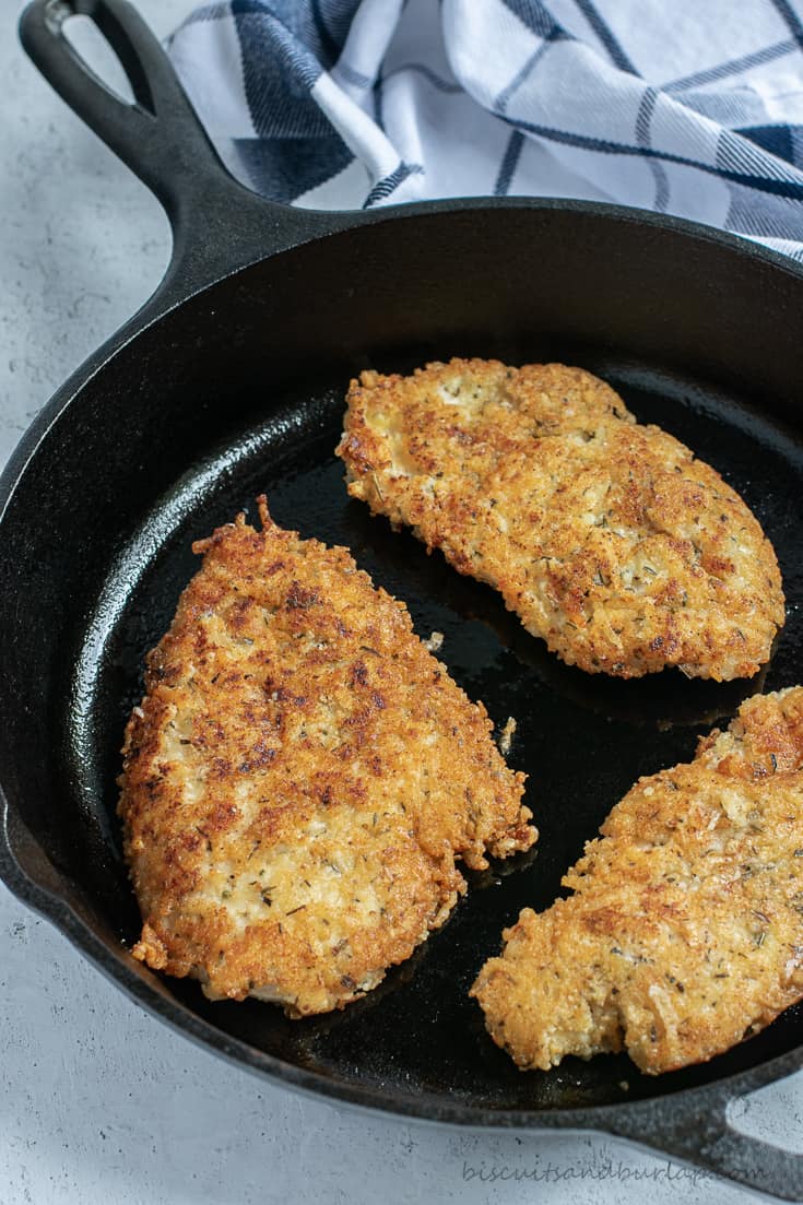 Keto parmesan crusted chicken