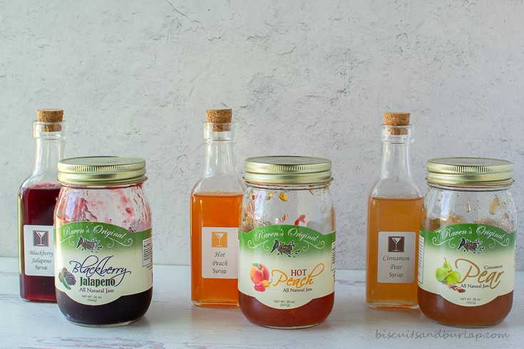 3 jams with syrups for cocktails