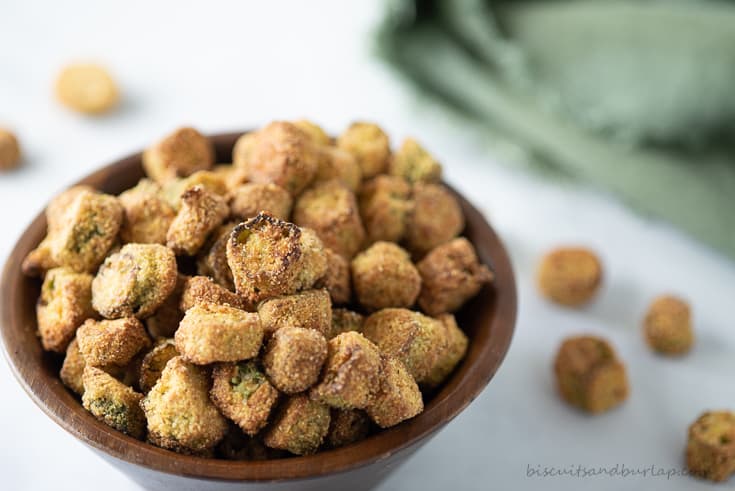 Air fryer okra