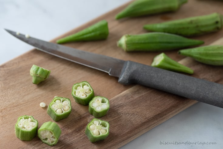 Air fryer okra