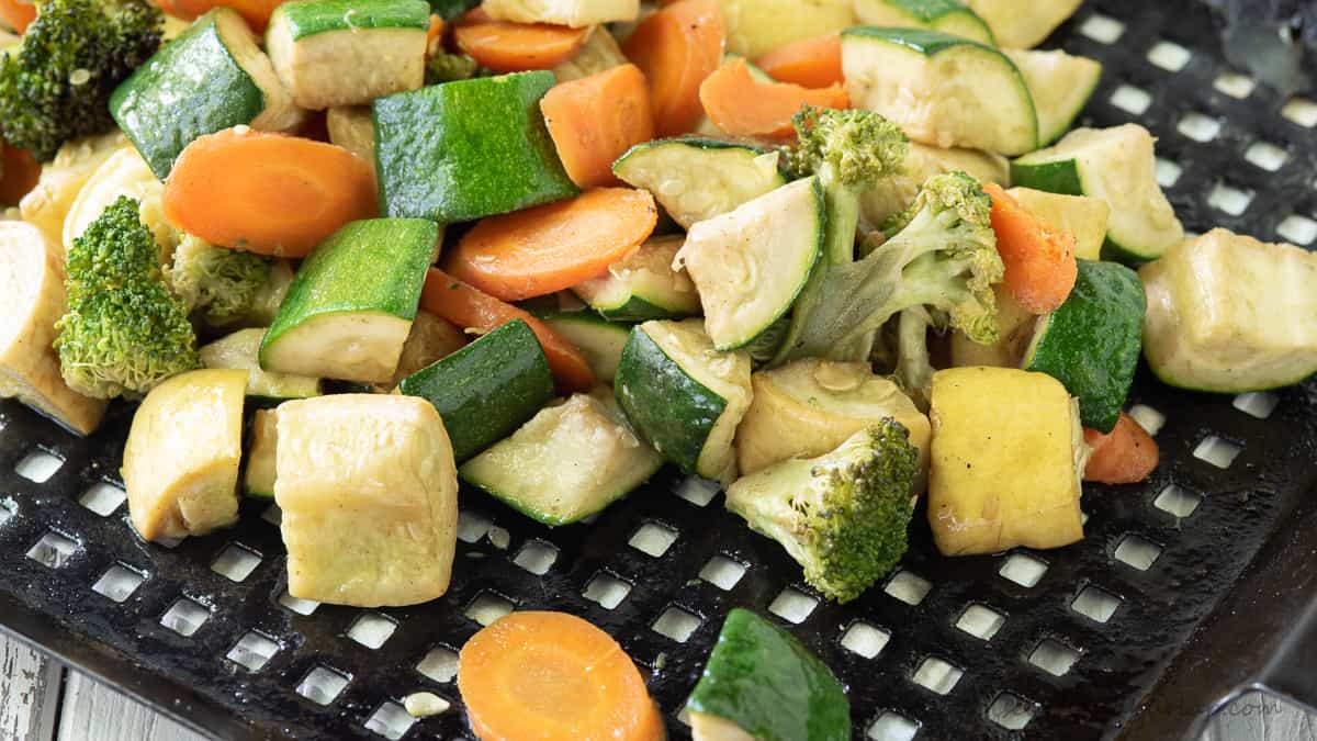 Smoked Vegetables on a Grill or Smoker-image