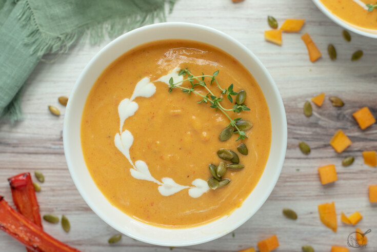 Butternut Squash and Red Pepper Soup