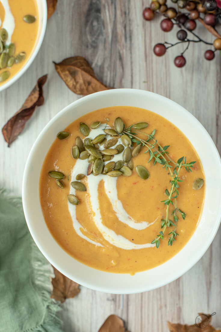 Butternut Squash and Red Pepper Soup