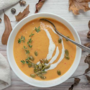 Butternut Squash and Red Pepper Soup