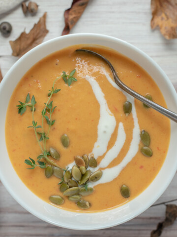 Butternut Squash and Red Pepper Soup