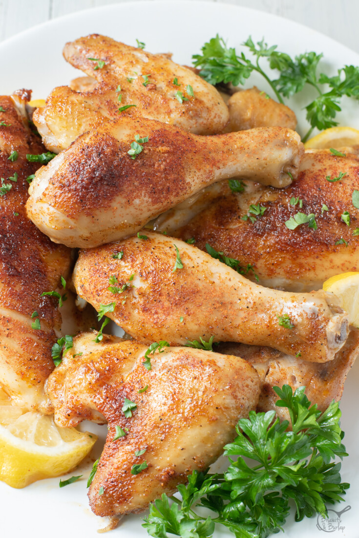 cajun baked chicken with parsley