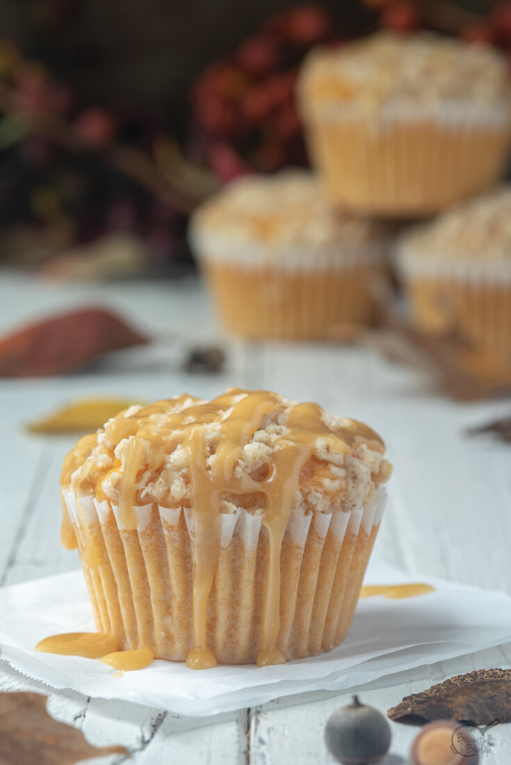 sweet potato muffin with praline glaze