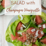 pin for salad with grapefruit and champagne vinaigrette