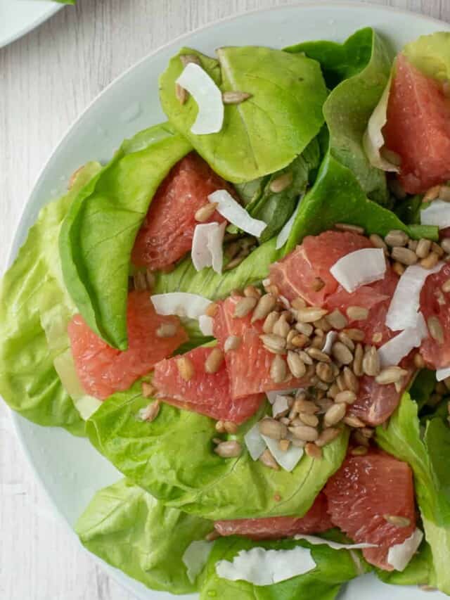 Grapefruit Salad with Champagne Vinaigrette Biscuits & Burlap