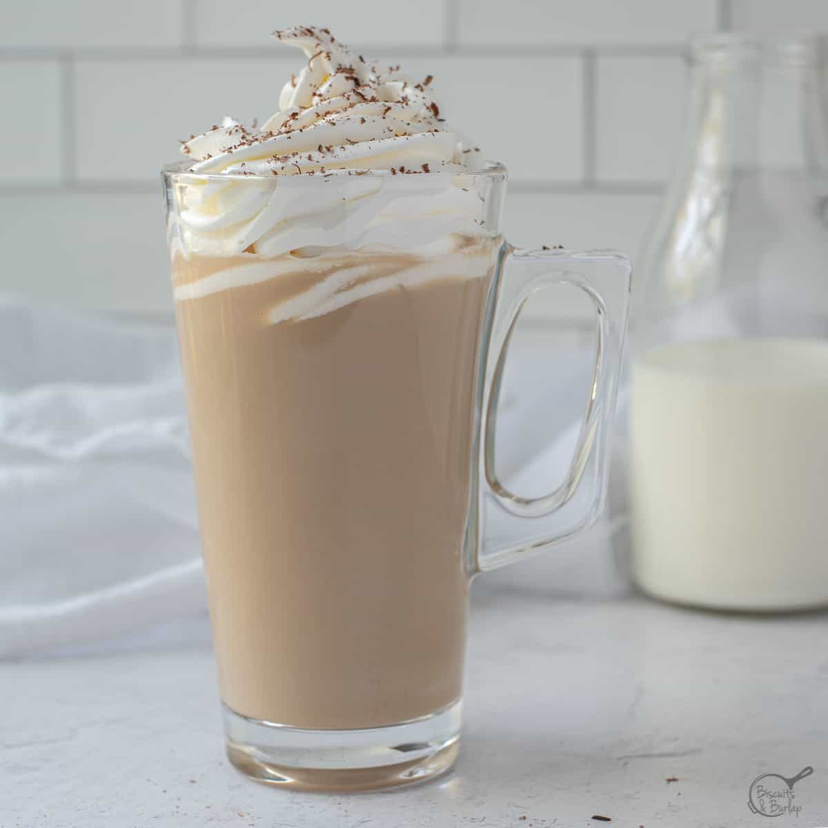 Best White Chocolate Mocha Recipe - Biscuits & Burlap