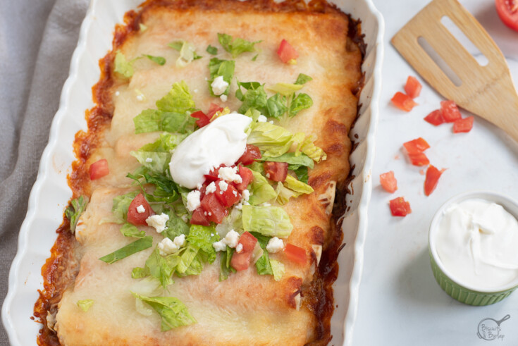 low carb enchiladas with toppings