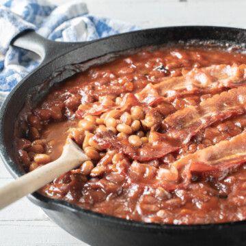 Baked Beans on the smoker.