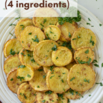 pin image for 4 ingredient fried squash.