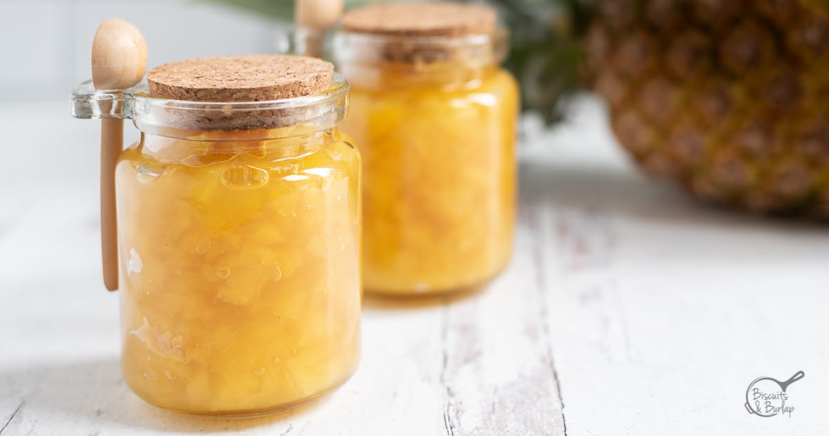 Homemade Pineapple Preserves (no canning required) Biscuits & Burlap